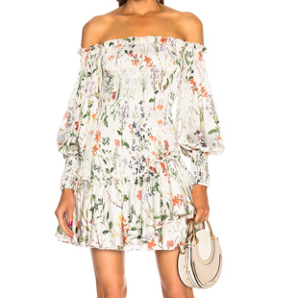 Alexis Gemina floral off the shoulder dress
